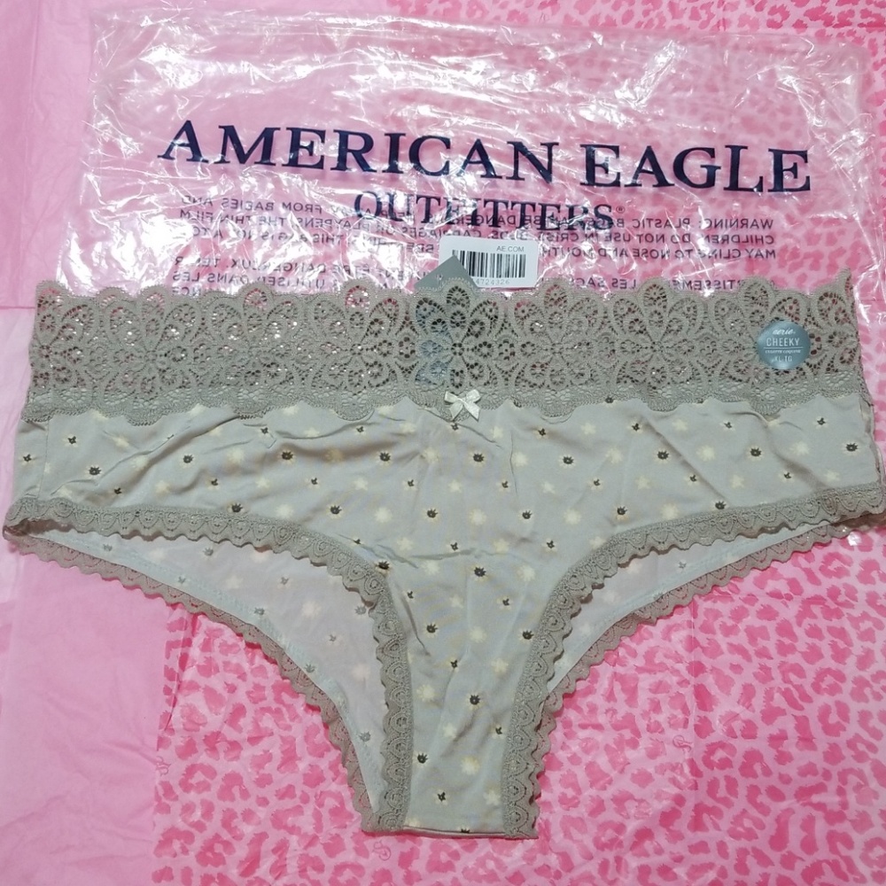 AE Aerie lace waist cheeky panties